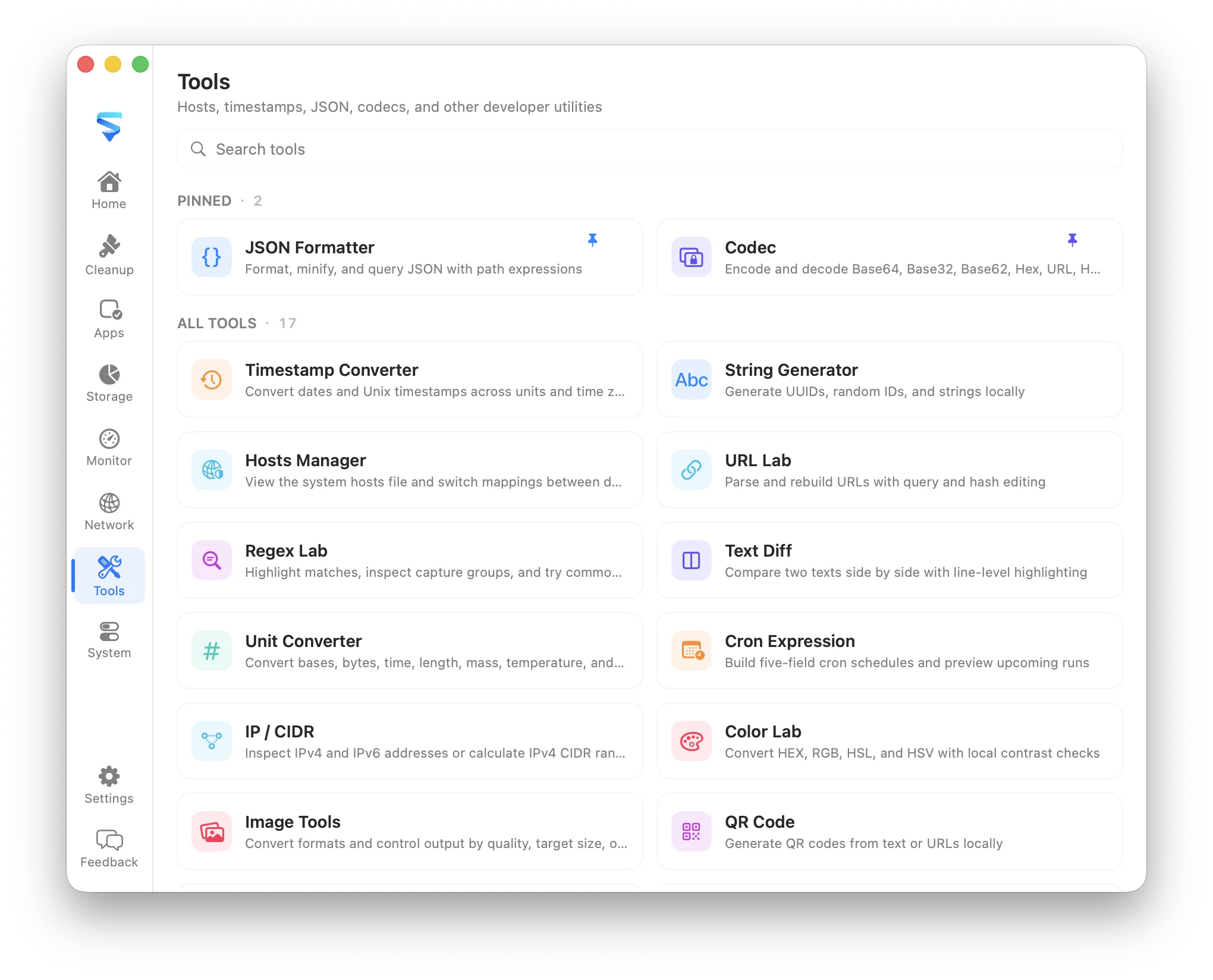 MachKit tools workspace with practical local utilities